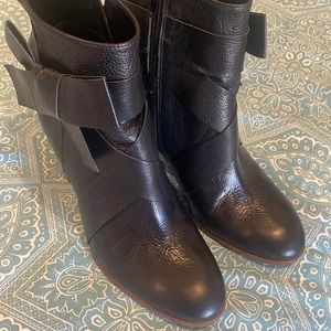 Kate Spade Black leather boots